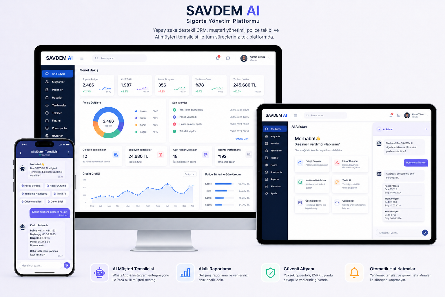 SAVDEM AI Sigorta Platformu